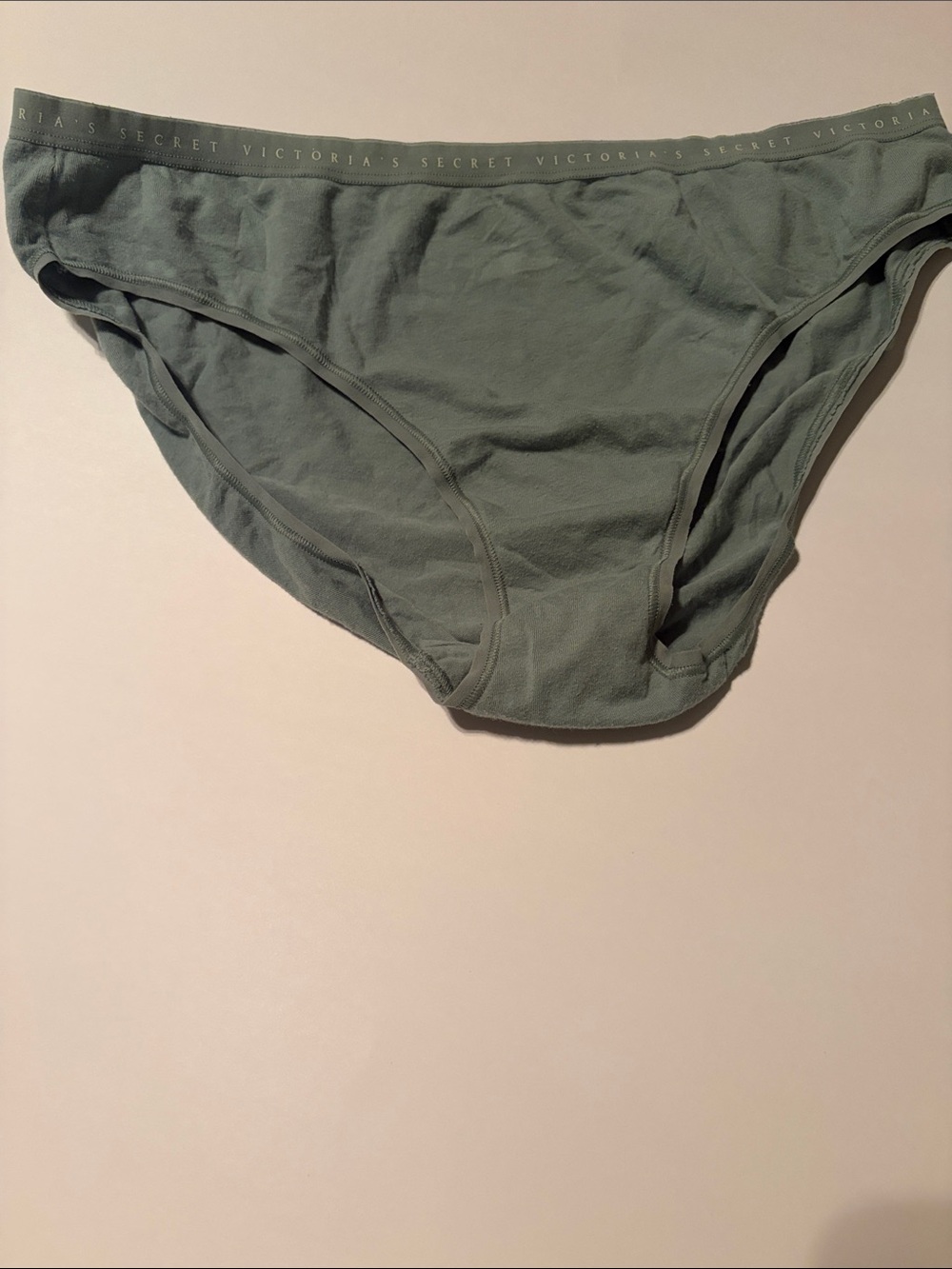 Victoria's Secret Sage Green Cotton Bikini Briefs